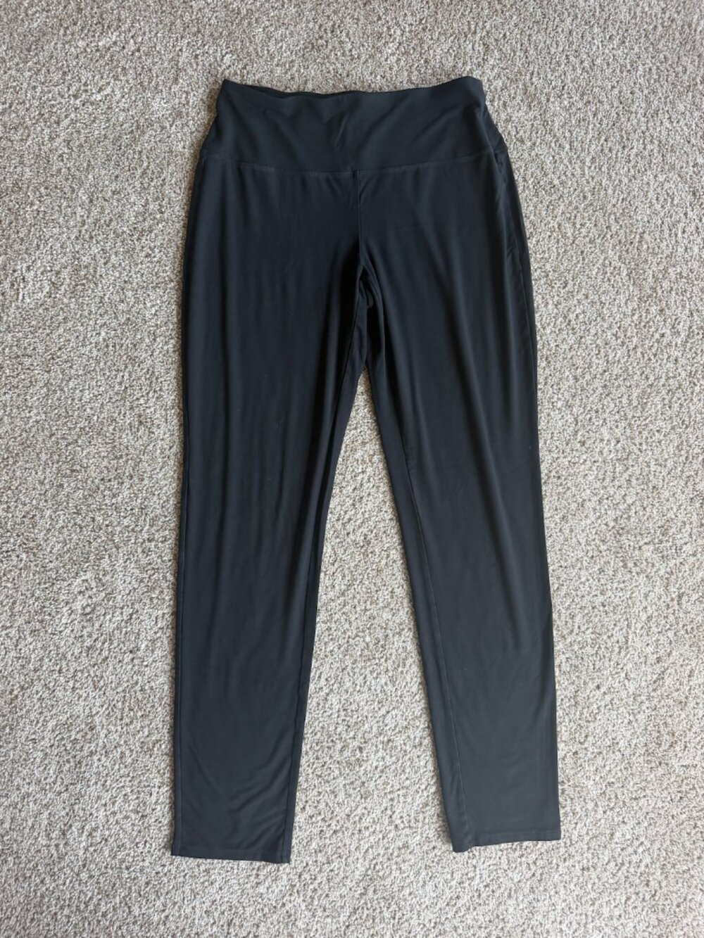 J. Jill black slim straight leg pants soft stretchy small Pull-On Casual Career